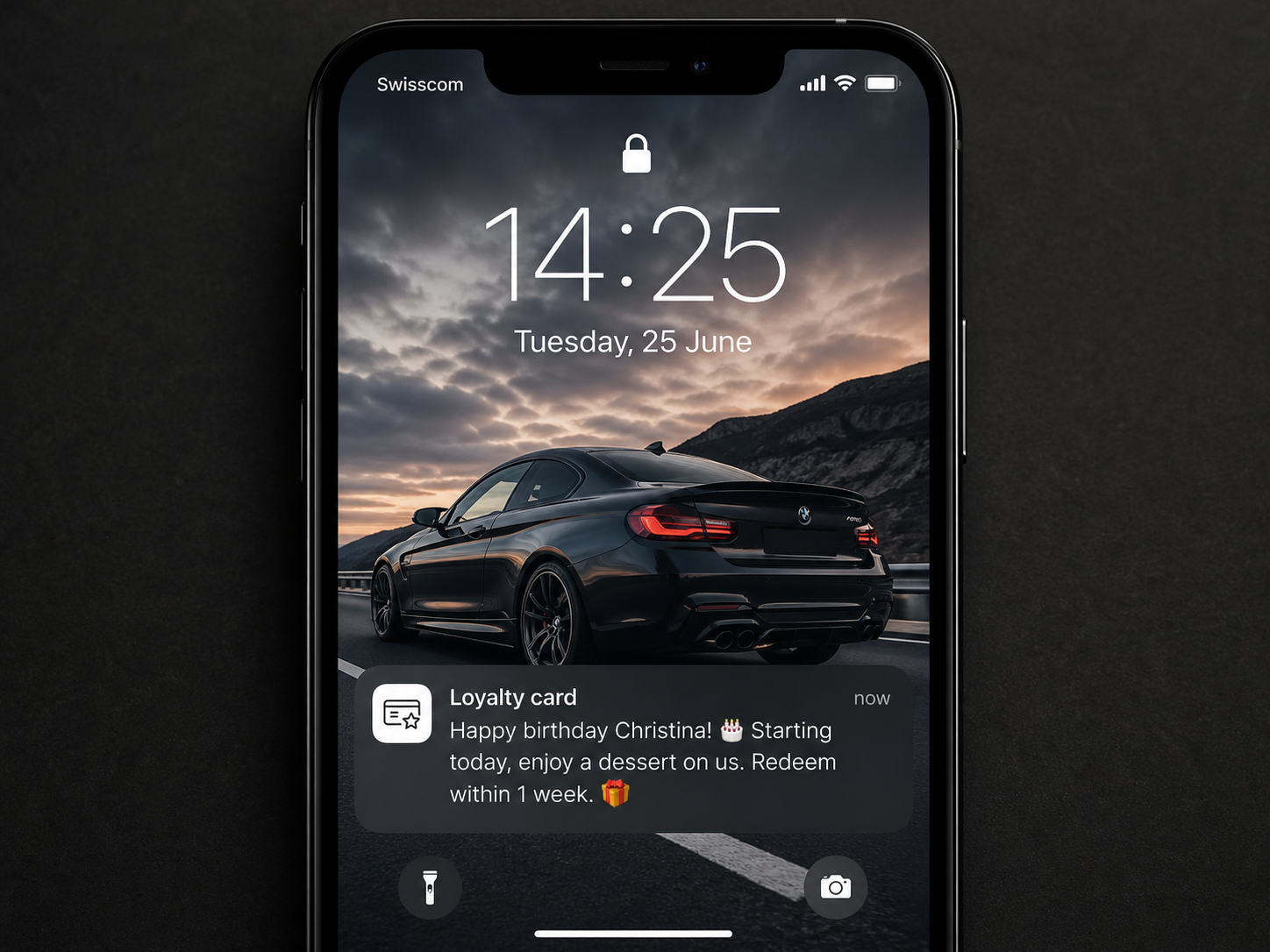 Birthday loyalty notification